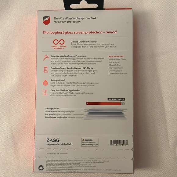 ZAGG Invisible Shield Glass+ Screen Protector for iPhone XR- - Picture 2 of 4